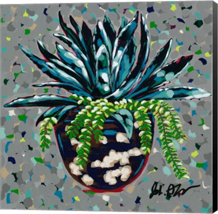 Framed Succulent Pot II Print