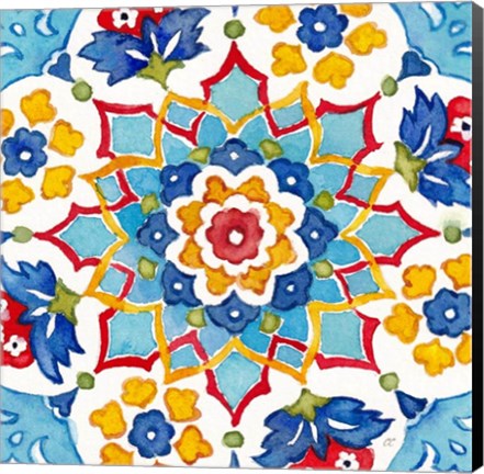 Framed Turkish Tile II Print