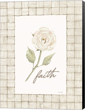Framed Faith Flower Print