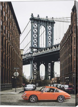 Framed By the Manhattan Bridge Print