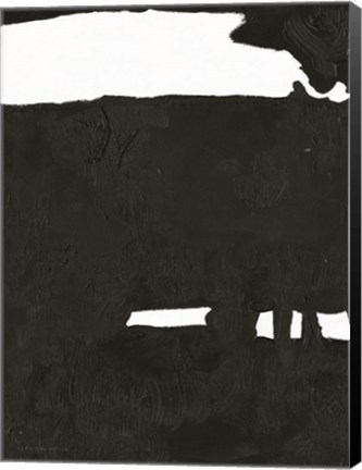 Framed Black &amp; White Abstract 2 Print