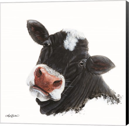 Framed Sappy Face Cow Print