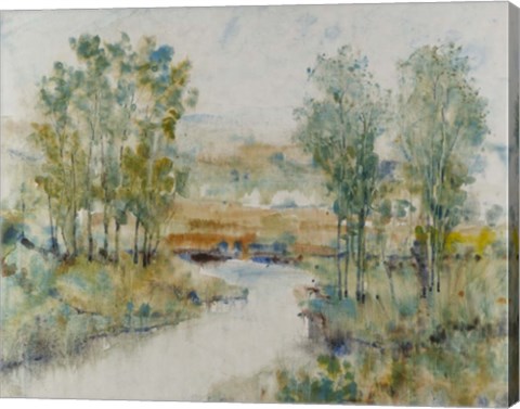 Framed Trees on the Creek II Print