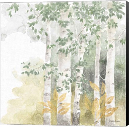 Framed Natures Leaves III Sage Print