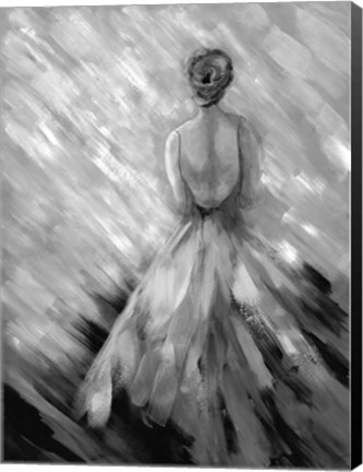 Framed Dancing BW Queen 3 Print