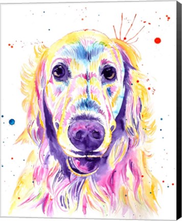 Framed Aurora Golden Retriever Print