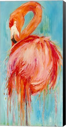 Framed Flamingo Pose Print