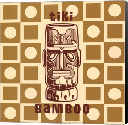 Framed Tiki Bamboo Print