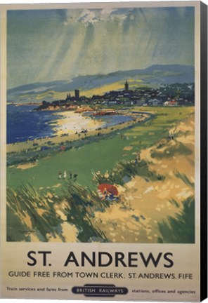 Framed Vintage Golf - St Andrews Print