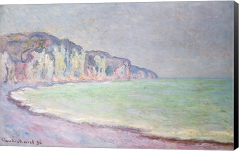Framed Cliffs at Pourville, 1896 Print