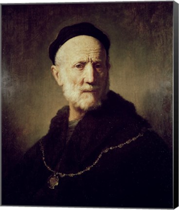Framed Portrait of Rembrandt's Father Print