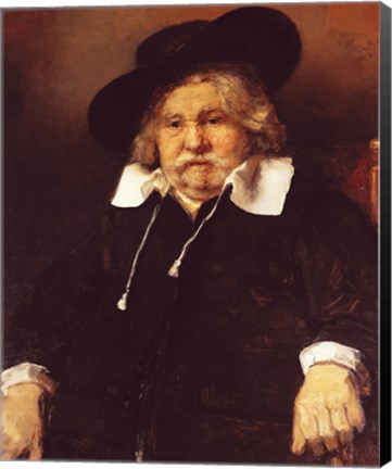 Framed Portrait of an old man, 1667 Print