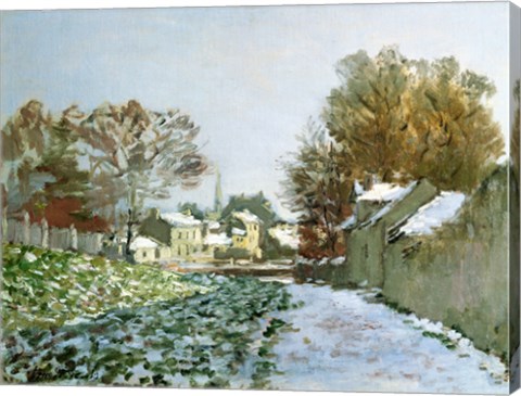 Framed Snow at Argenteuil, 1874 Print