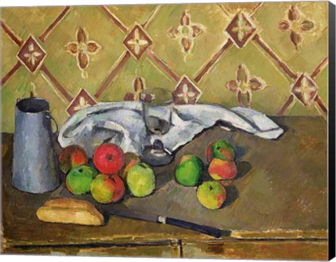 Framed Fruit, Serviette and Milk Jug, c.1879-82 Print