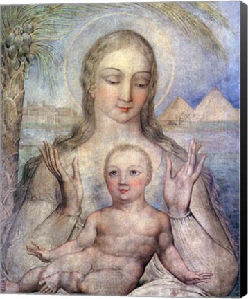 Framed Virgin and Child in Egypt, 1810 Print