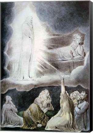 Framed Vision of Eliphaz, 1825 Print
