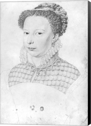 Framed Marguerite of Valois Print