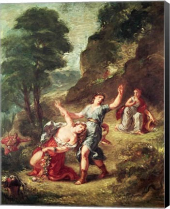 Framed Orpheus and Eurydice, Spring from a series of the Four Seasons, 1862 Print