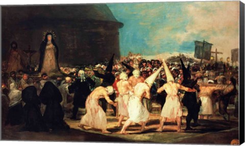 Framed Procession of Flagellants, 1815-19 Print