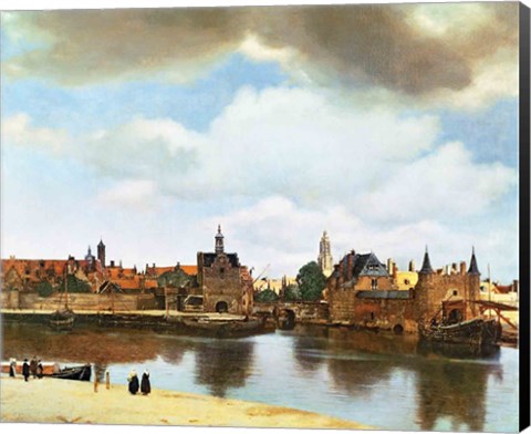 Framed View of Delft Print