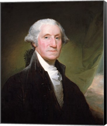 Framed George Washington, 1795 Print