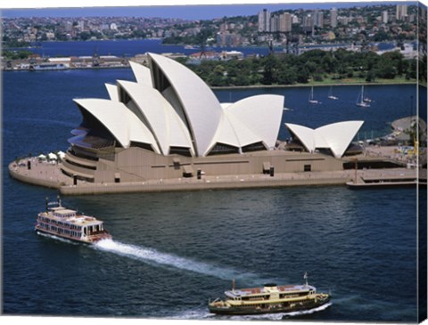 Framed High angle view of an opera house, Sydney Opera House, Sydney, Australia Print