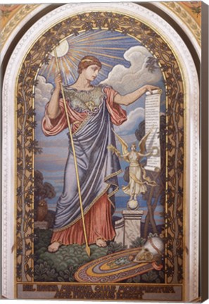 Framed Second Floor, East Corridor. Mosaic of Minerva library of congress washington Print