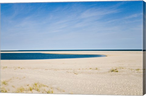 Framed USA, Massachusetts, Cape Cod, panoramic view of beach Print