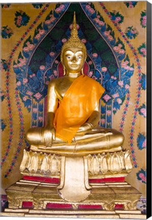 Framed Statue of Buddha in a temple, Wat Arun, Bangkok, Thailand Print