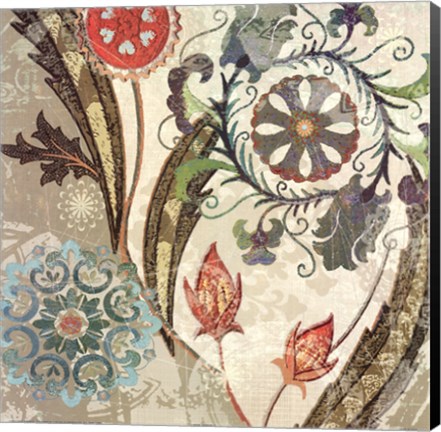 Framed Royal Tapestry I Print