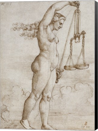 Framed Allegory of Justice Print