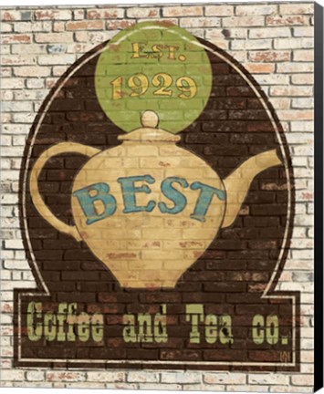 Framed Best Coffee and Tea Print