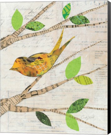 Framed Birds in Spring II Print