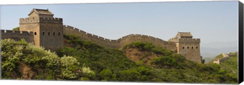 Framed Great Wall of China, Jinshangling, Hebei Province, China Print