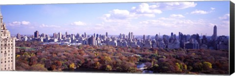 Framed Aerial View of Central Park Print