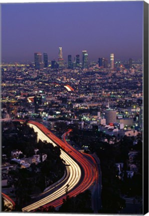 Framed Hollywood Freeway Los Angeles CA Print