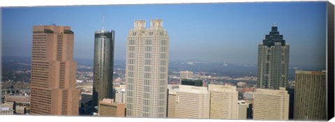 Framed Skyscrapers in a city, Atlanta, Georgia, USA Print