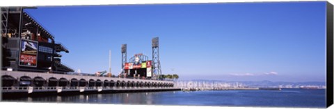 Framed Baseball park at the waterfront, AT&amp;T Park, San Francisco, California, USA Print