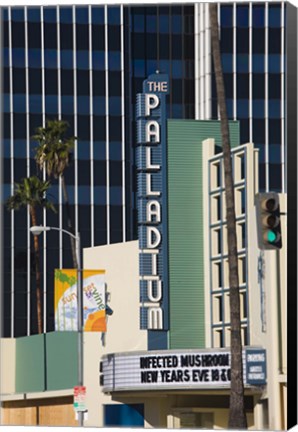 Framed Theater in a city, Hollywood Palladium, Hollywood, Los Angeles, California, USA Print