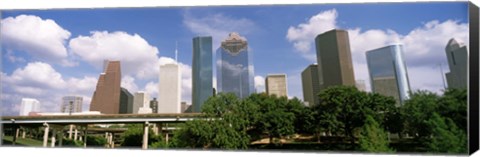 Framed Wedge Tower, ExxonMobil Building, Chevron Building, Houston, Texas (horizontal) Print