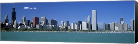Framed Skyline Chicago IL USA Print