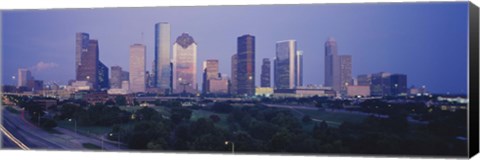 Framed Houston buildings, Texas Print