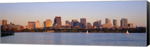 Framed Boston, Massachusetts skyline Print