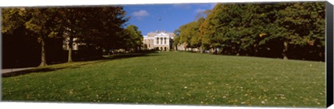 Framed Lawn in front of a building, Bascom Hall, Bascom Hill, University of Wisconsin, Madison, Dane County, Wisconsin, USA Print