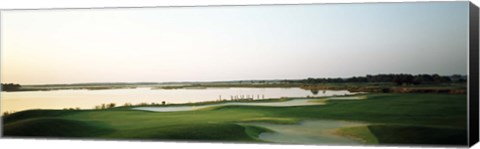 Framed Golf course at the coast, Ocean City Golf &amp; Yacht Club, Ocean City, Worcester County, Maryland, USA Print