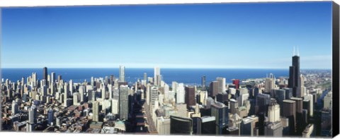 Framed Chicago skyline, Cook County, Illinois, USA 2010 Print