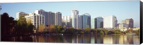 Framed Lake Eola Skyline, Orlando, Florida Print