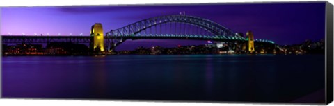 Framed Australia, Sydney, Harbor Bridge Print