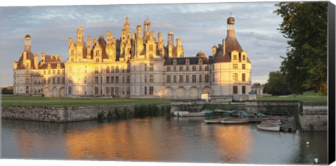 Framed Castle at the waterfront, Chateau Royal de Chambord, Chambord, Loire-Et-Cher, Loire Valley, Loire River, Centre Region, France Print