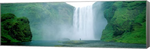 Framed Skogafoss Falls, Skogar River, Iceland Print